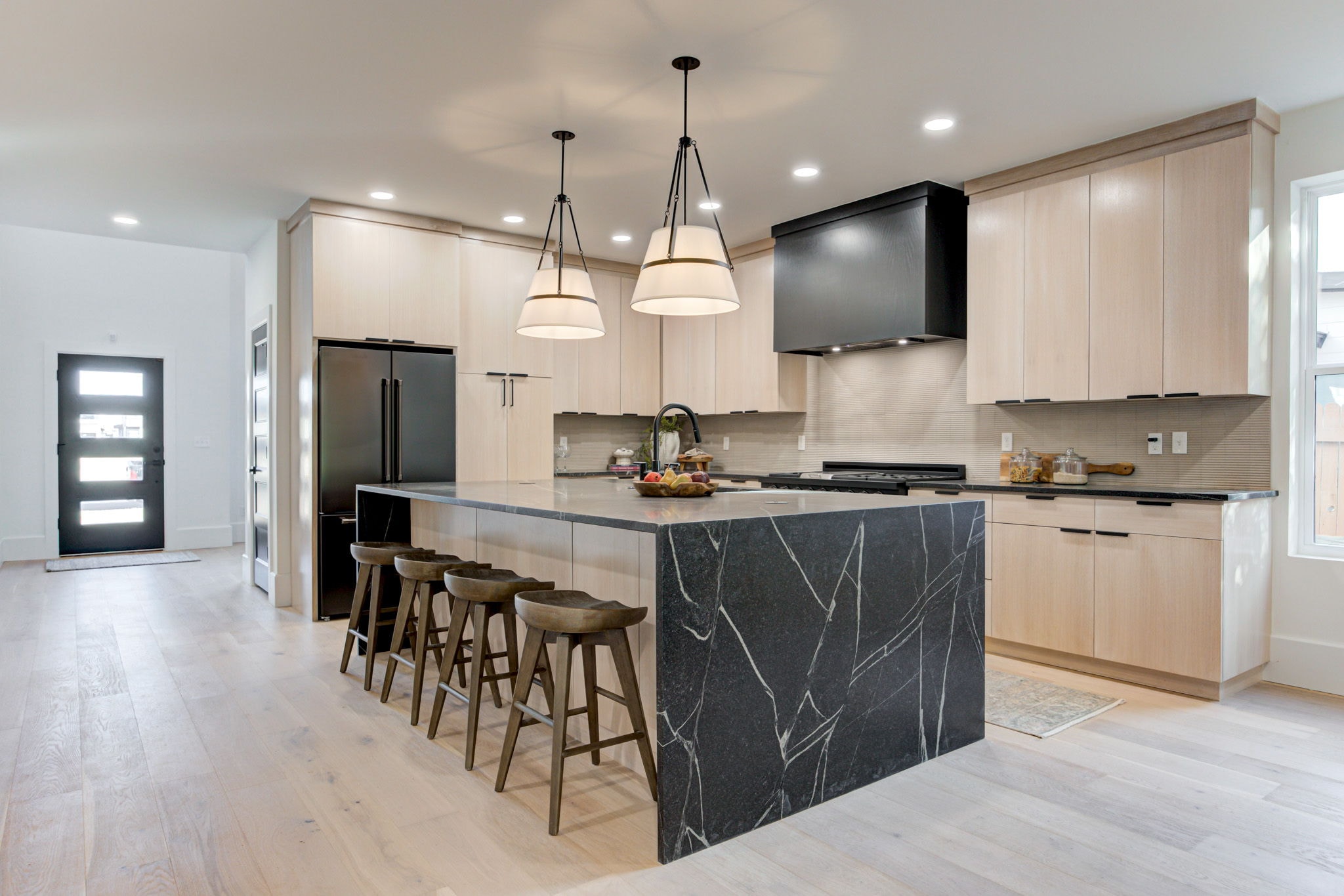 820 NW 67th St — kitchen with marble island